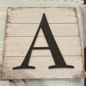 A LETTEE STAND WALL DECOR